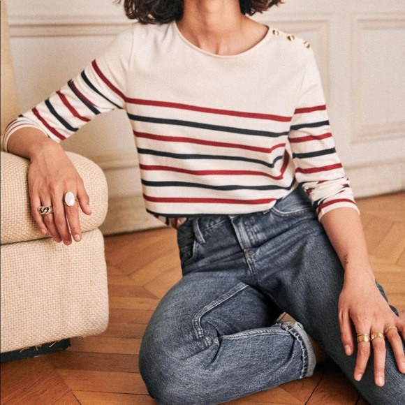 Sezane Tops - ISO - Sézane Loic Stripped Jersey